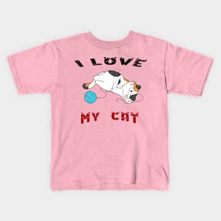 I LOVE MY CAT Kids T-Shirt